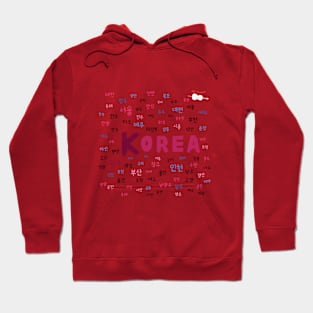 Korea 85 cities Hoodie